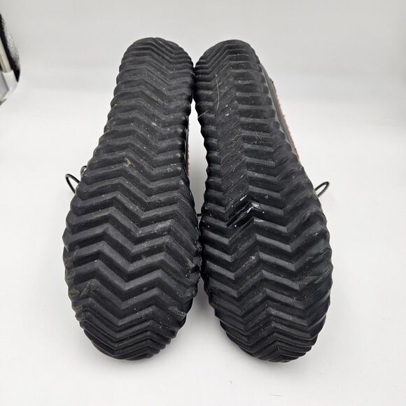 Sorel Out N About Duck Rain Boots Waterproof Women's Size US 9- Black Red Plaid - Picture 4 of 6